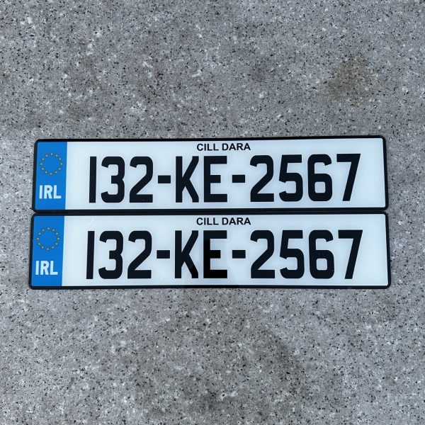 2D Standard Font Number Plates