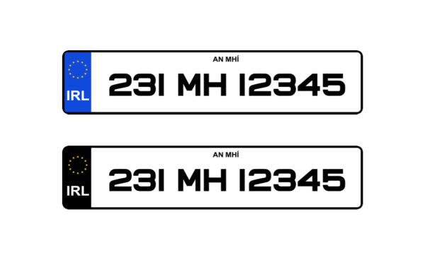 Tinted 2D Sporty Metro Font Number Plates